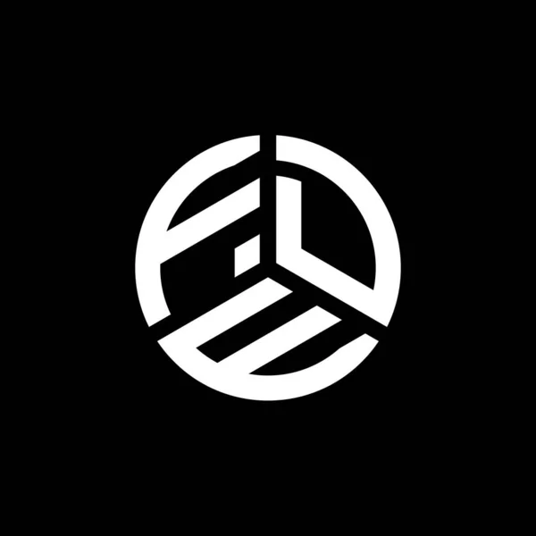 Diseño Del Logotipo Letra Fde Sobre Fondo Blanco Fde Iniciales — Vector de stock