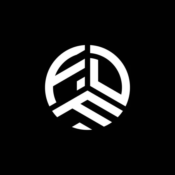 Projekt Logo Litery Fdf Białym Tle Fdf Twórcze Inicjały Koncepcja — Wektor stockowy