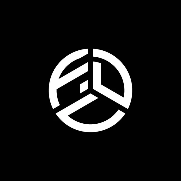 Logo Fdv Disegno Lettera Sfondo Bianco Fdv Creativo Iniziali Lettera — Vettoriale Stock