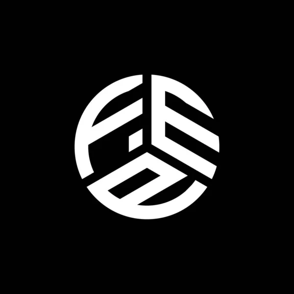 Logo Huruf Fep Desain Pada Latar Belakang Putih Fep Kreatif - Stok Vektor