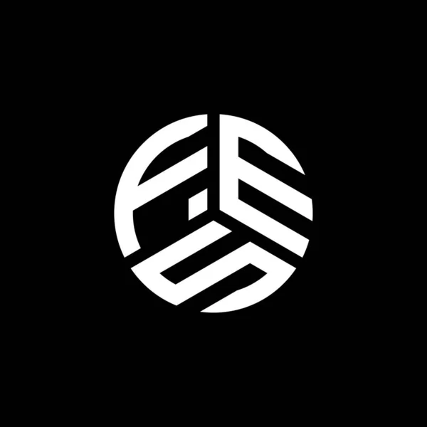 Diseño Del Logotipo Letra Fes Sobre Fondo Blanco Fes Iniciales — Archivo Imágenes Vectoriales