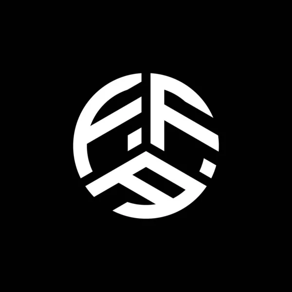Beyaz Arka Planda Ffa Harf Logosu Tasarımı Ffa Yaratıcı Harfler — Stok Vektör