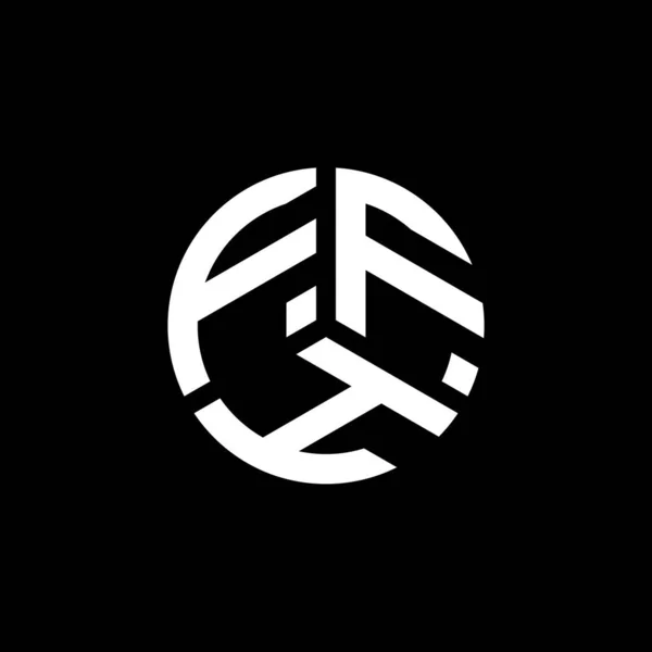 Ffh Logo Ontwerp Witte Achtergrond Ffh Creatieve Initialen Letter Logo — Stockvector