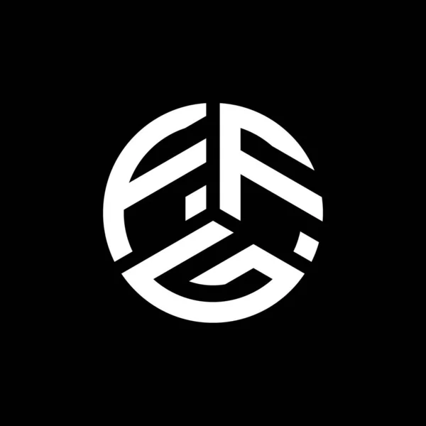Ffg Logo Ontwerp Witte Achtergrond Ffg Creatieve Initialen Letter Logo — Stockvector