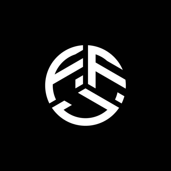 Design Logotipo Letra Ffj Fundo Branco Ffj Iniciais Criativas Conceito — Vetor de Stock