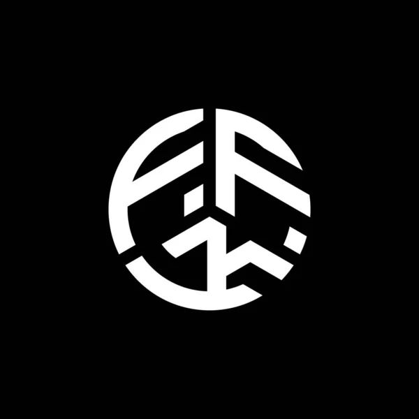 Ffk Letter Logo Design Auf Weißem Hintergrund Ffk Kreative Initialen — Stockvektor