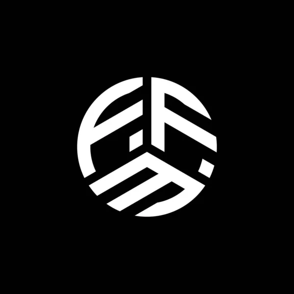 Design Logotipo Carta Ffm Fundo Branco Ffm Iniciais Criativas Conceito —  Vetores de Stock