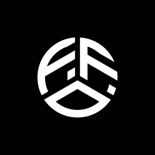 Diseño Del Logotipo Letra Ffo Sobre Fondo Blanco Ffo Iniciales — Archivo Imágenes Vectoriales