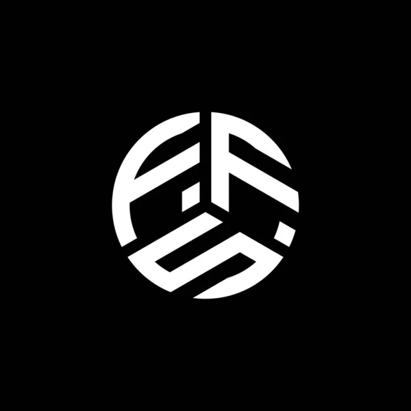 Ffs Logo Ontwerp Witte Achtergrond Ffs Creatieve Initialen Letter Logo — Stockvector