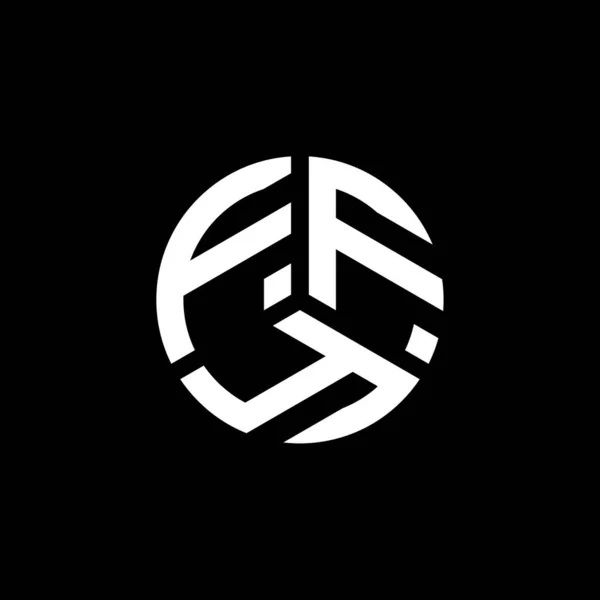 Ffy Písmeno Logo Design Bílém Pozadí Ffy Kreativní Iniciály Koncept — Stockový vektor