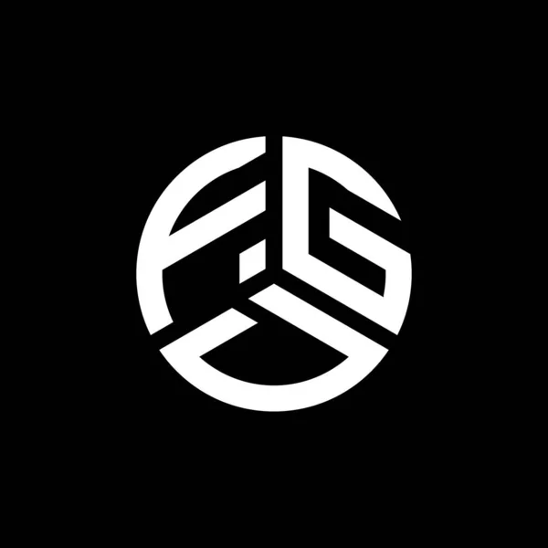 Projekt Logo Litery Fgd Białym Tle Fgd Twórcze Inicjały Koncepcja — Wektor stockowy
