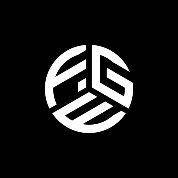 Beyaz Arka Planda Fge Harfi Logo Tasarımı Fge Yaratıcı Harflerin — Stok Vektör