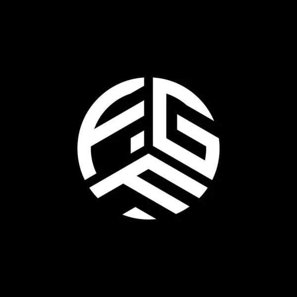 Дизайн Логотипа Fgf Белом Фоне Концепция Логотипа Инициалами Fgf Дизайн — стоковый вектор