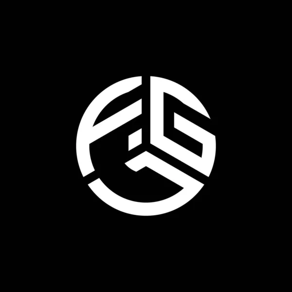 Beyaz Arkaplanda Fgl Harf Logosu Tasarımı Fgl Yaratıcı Harflerin Baş — Stok Vektör