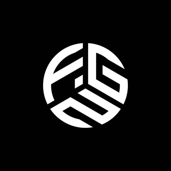 Beyaz Arka Planda Fgn Harf Logosu Tasarımı Fgn Yaratıcı Harflerin — Stok Vektör