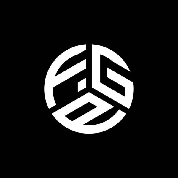Projekt Logo Litery Fgp Białym Tle Fgp Twórcze Inicjały Koncepcja — Wektor stockowy
