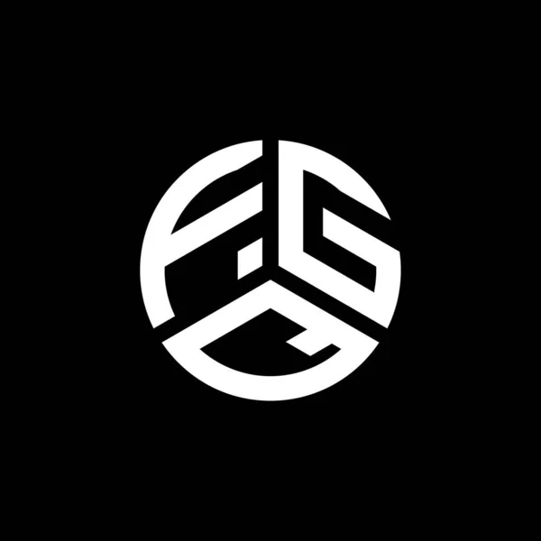 Diseño Del Logotipo Letra Fgq Sobre Fondo Blanco Fgq Iniciales — Archivo Imágenes Vectoriales