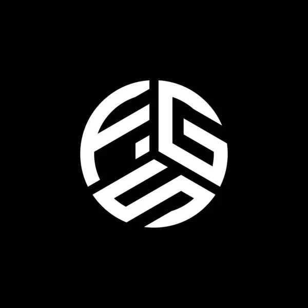 Projekt Logo Litery Fgs Białym Tle Kreatywne Inicjały Fgs Koncepcja — Wektor stockowy