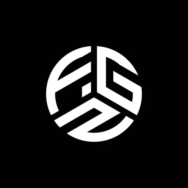 Fgz Logo Ontwerp Witte Achtergrond Fgz Creatieve Initialen Letter Logo — Stockvector