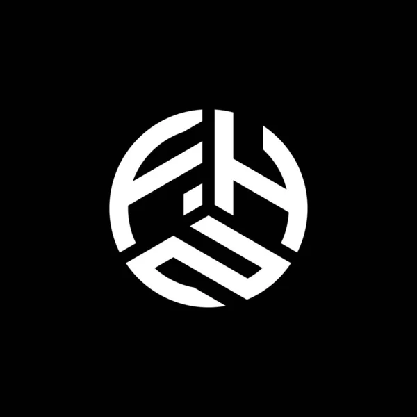 Fhn Brev Logotyp Design Vit Bakgrund Fhn Kreativa Initialer Brev — Stock vektor