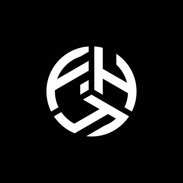 Projekt Logo Litery Fhy Białym Tle Fhy Twórcze Inicjały Koncepcja — Wektor stockowy