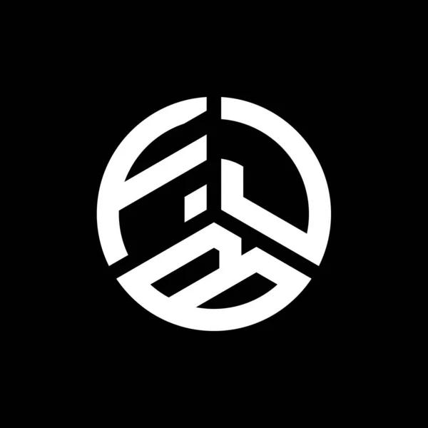 Fjb Schriftzug Logo Design Auf Weißem Hintergrund Fjb Kreative Initialen — Stockvektor