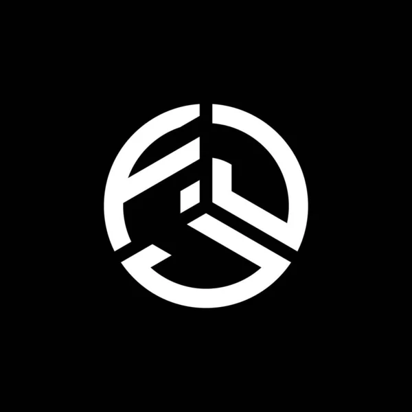 Fjj Letter Logo Design White Background Fjj Creative Initials Letter — Stock Vector