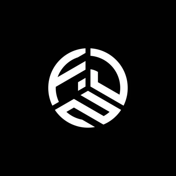 Beyaz Arka Planda Fjn Harf Logosu Tasarımı Fjn Yaratıcı Harflerin — Stok Vektör