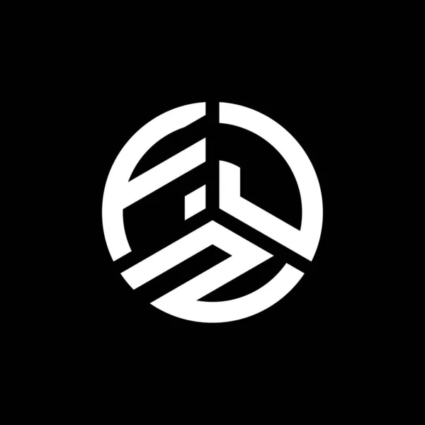 Fjz Logo Ontwerp Witte Achtergrond Fjz Creatieve Initialen Letter Logo — Stockvector