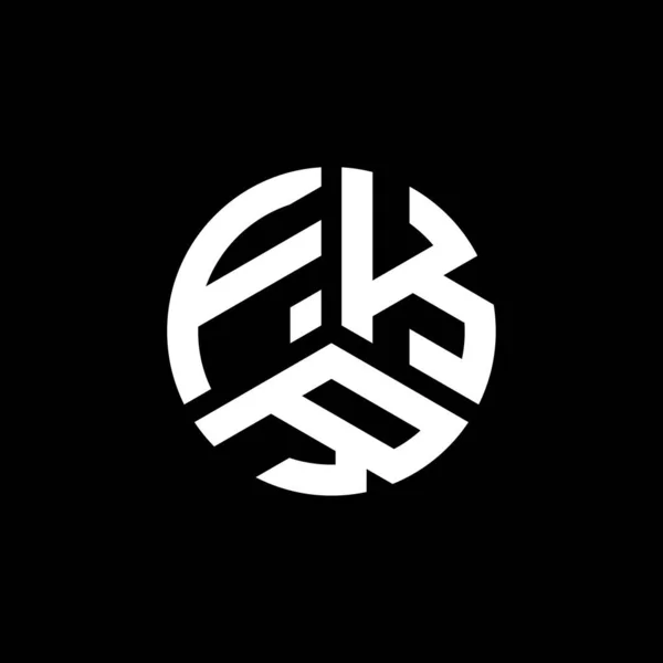 Diseño Del Logotipo Letra Fkr Sobre Fondo Blanco Fkr Iniciales — Archivo Imágenes Vectoriales