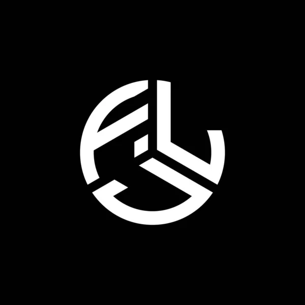 Projekt Logo Litery Flj Białym Tle Flj Twórcze Inicjały Koncepcja — Wektor stockowy