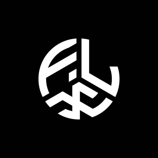 Flx Письмо Дизайн Логотипа Белом Фоне Творческие Инициалы Буквенно Обозначают — стоковый вектор