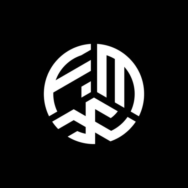 Projekt Logo Litery Fmx Białym Tle Kreatywne Inicjały Fmx Koncepcja — Wektor stockowy