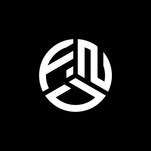 Fnd Logo Design Auf Weißem Hintergrund Fnd Kreative Initialen Buchstabe — Stockvektor