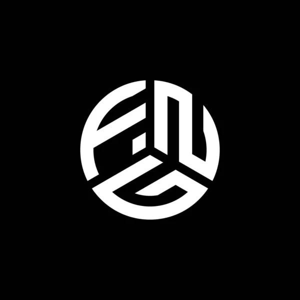 Fng Logo Ontwerp Witte Achtergrond Fng Creatieve Initialen Letter Logo — Stockvector