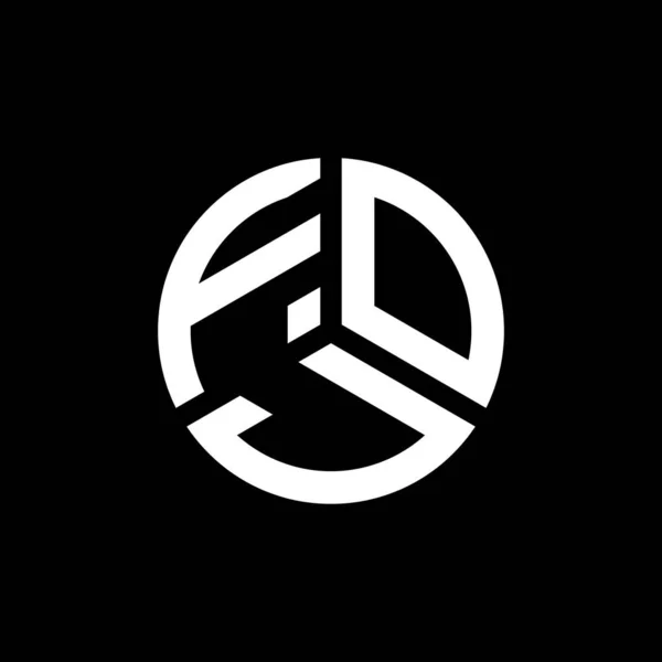 Logo Della Lettera Foj Sfondo Bianco Foj Iniziali Creative Concetto — Vettoriale Stock