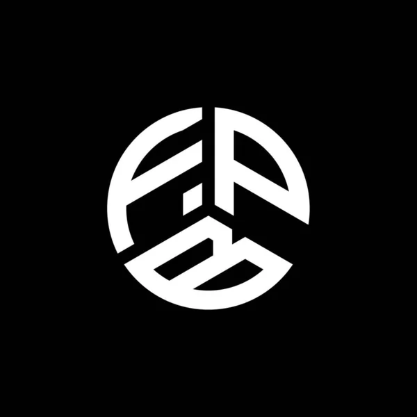 Fpb Logo Ontwerp Witte Achtergrond Fpb Creatieve Initialen Letter Logo — Stockvector