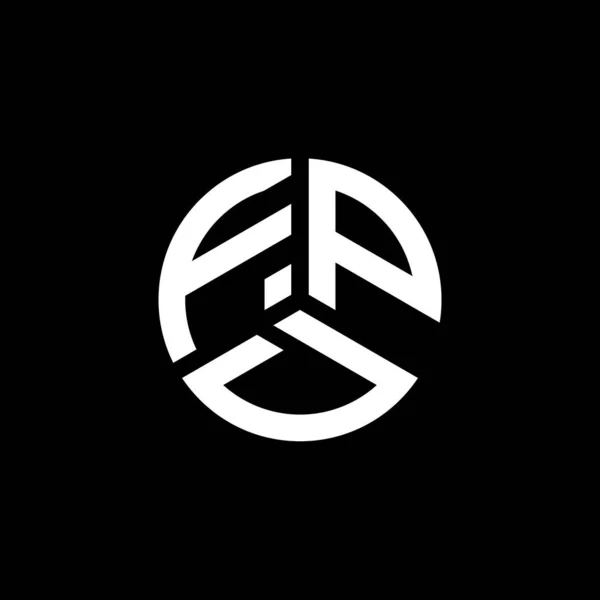 Projekt Logo Litery Fpd Białym Tle Kreatywne Inicjały Fpd Koncepcja — Wektor stockowy