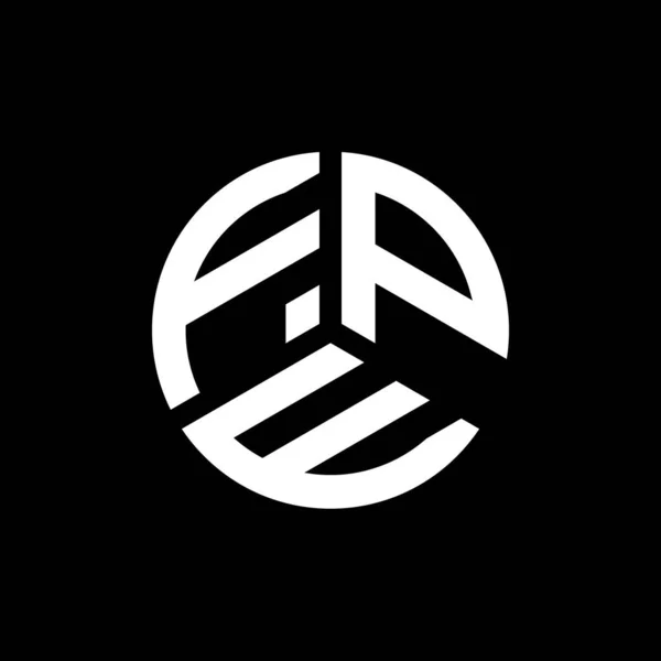 Дизайн Логотипа Fpe Белом Фоне Креативные Инициалы Буквенно Логотипная Концепция — стоковый вектор