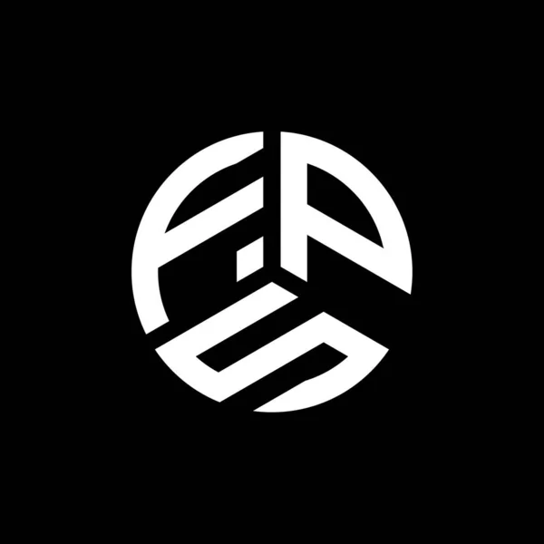 Fps Schriftzug Logo Design Auf Weißem Hintergrund Fps Kreative Initialen — Stockvektor