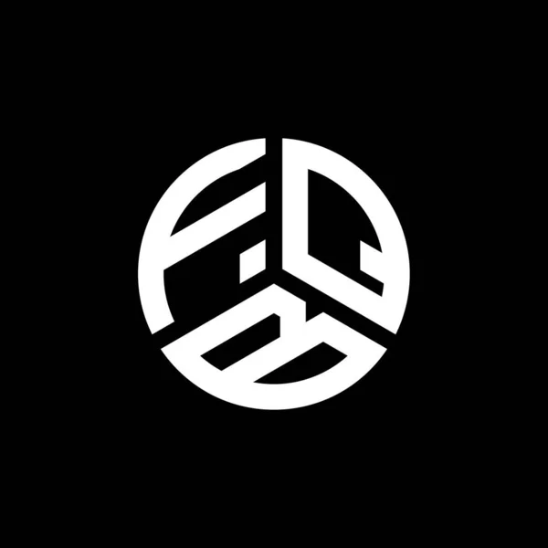 Логотип Буквы Fqb Белом Фоне Концепция Логотипа Инициалами Fqb Дизайн — стоковый вектор