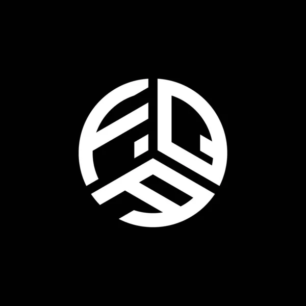 Projekt Logo Litery Fqa Białym Tle Kreatywne Inicjały Fqa Koncepcja — Wektor stockowy