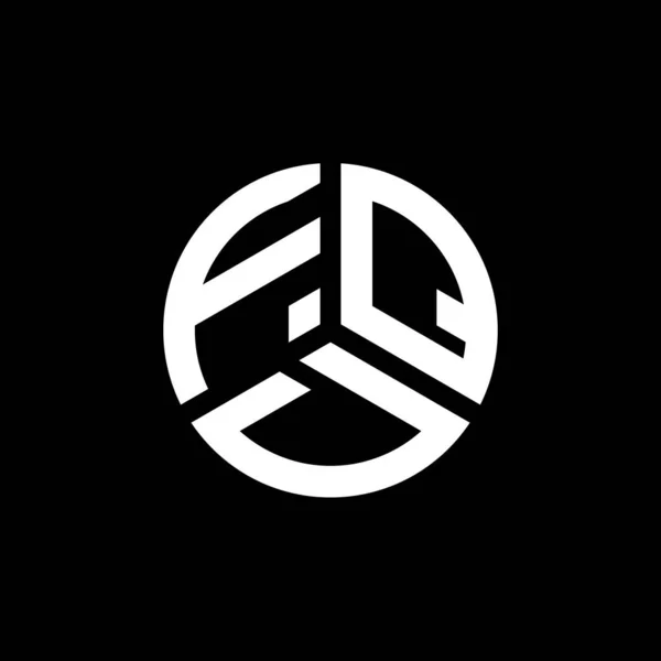 Beyaz Arka Planda Fqd Harf Logosu Tasarımı Fqd Yaratıcı Harflerin — Stok Vektör