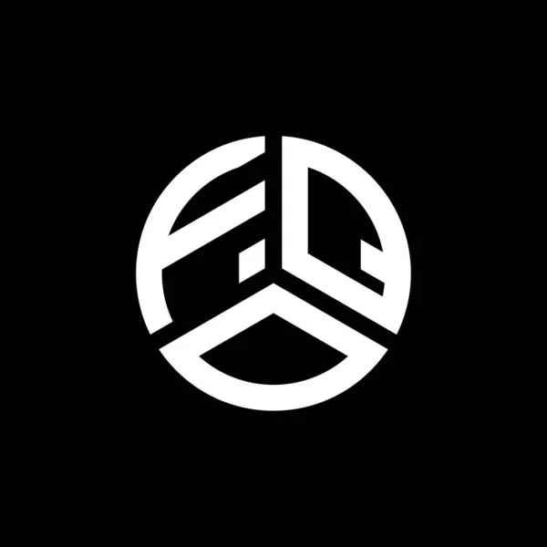Fqo Letter Logo Design Auf Weißem Hintergrund Fqo Kreative Initialen — Stockvektor