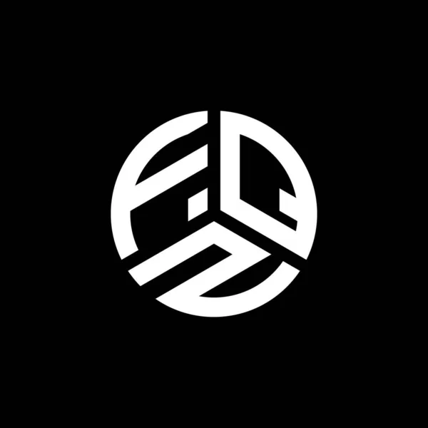 Fqz Logo Ontwerp Witte Achtergrond Fqz Creatieve Initialen Letter Logo — Stockvector