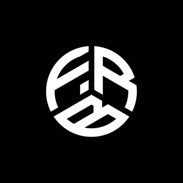 Frb Logo Ontwerp Witte Achtergrond Frb Creatieve Initialen Letter Logo — Stockvector