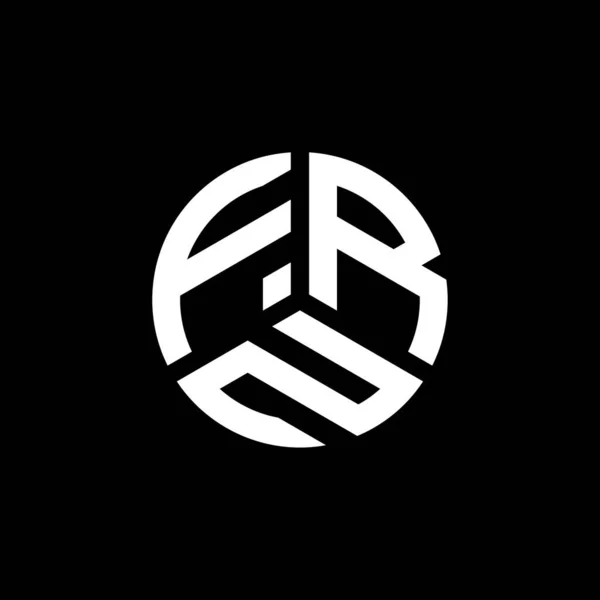 Projekt Logo Litery Frn Białym Tle Frn Twórcze Inicjały Litera — Wektor stockowy