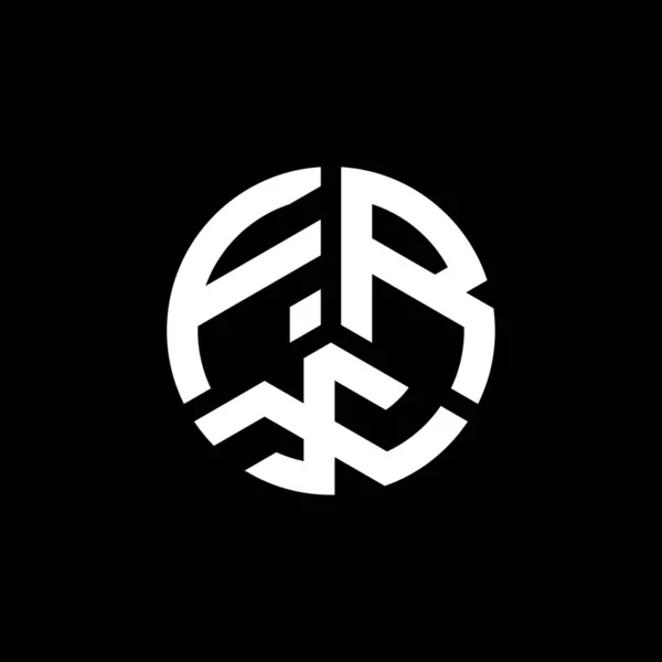 Frx Logo Ontwerp Witte Achtergrond Frx Creatieve Initialen Letter Logo — Stockvector
