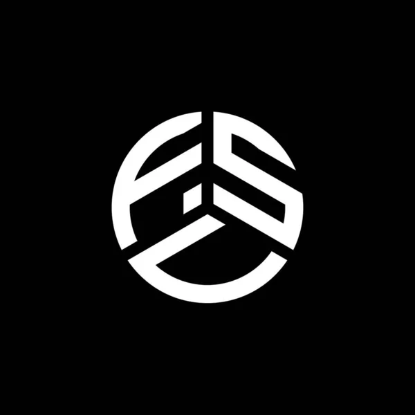 Diseño Del Logotipo Letra Fsv Sobre Fondo Blanco Fsv Iniciales — Vector de stock