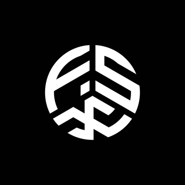 Fsx Письмо Дизайн Логотипа Белом Фоне Концепция Логотипа Инициалами Fsx — стоковый вектор